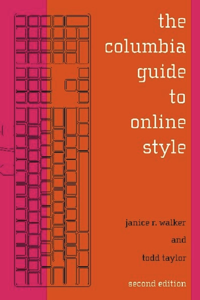 Book cover image for The Columbia Guide to Online Style ISBN: 9780231132107